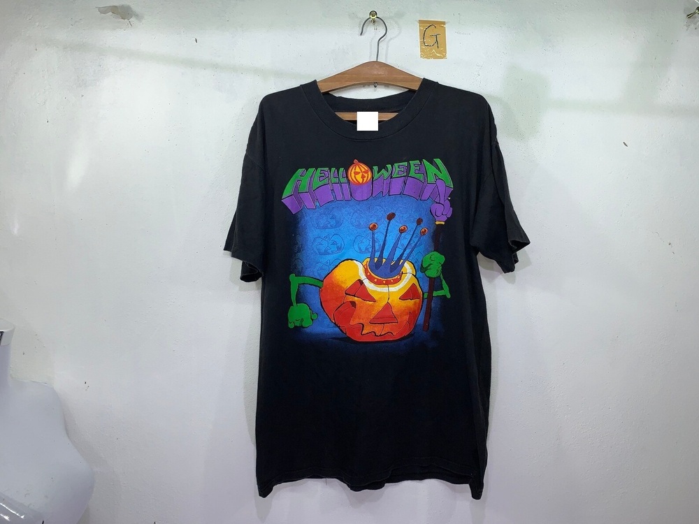 Rare Helloween German Power Metal Band Nimber One Japan Tour 90s T-shirt
